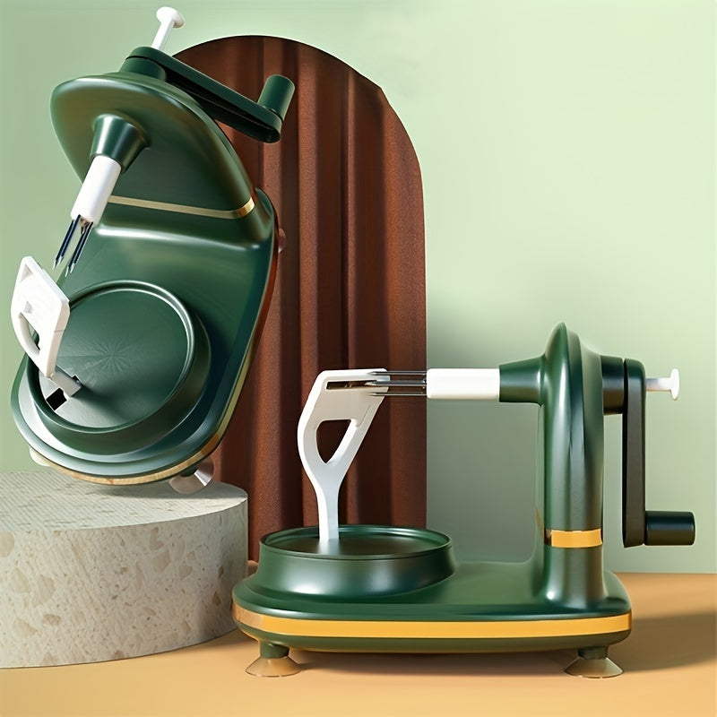 Manual Crank Apple Peeler with Holder